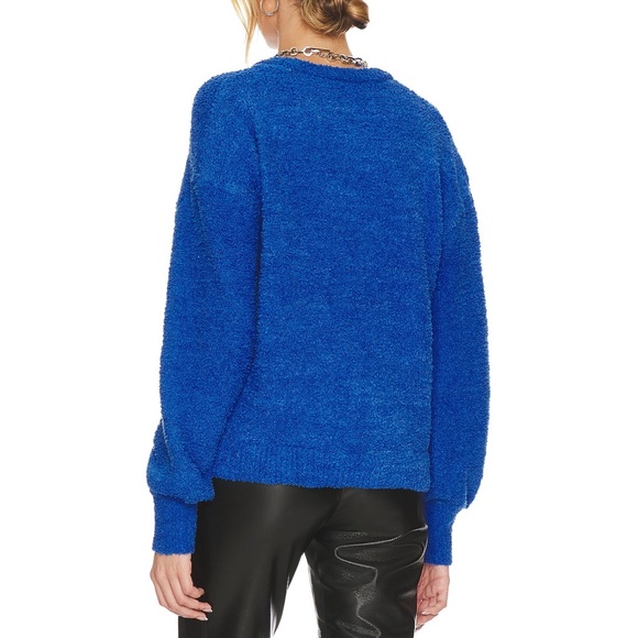 Plush Volume Sleeve Sweater Sanctuary Galactic Blue from revolve - Picture 3 of 4